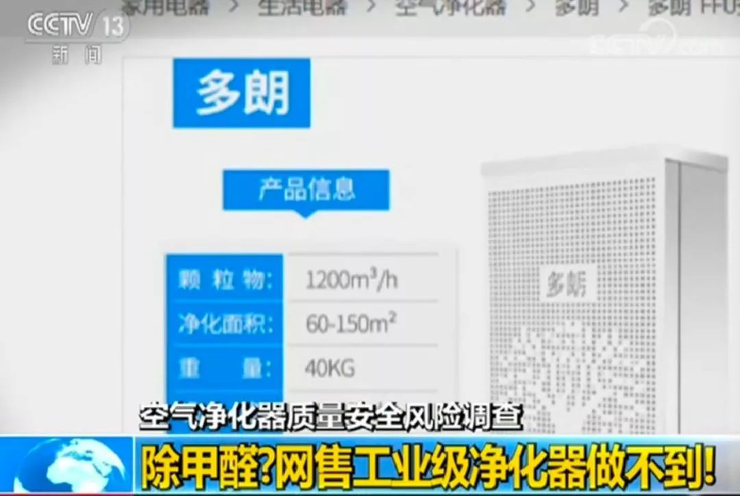 工业级“网红”空气净化器好用吗？抽检13批次产品无一合格！